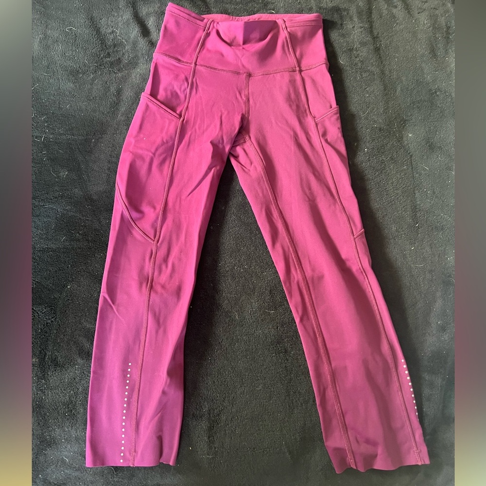 NWT (unattached) - lululemon Fast & Free Crops 19” 💨 - Mauve color